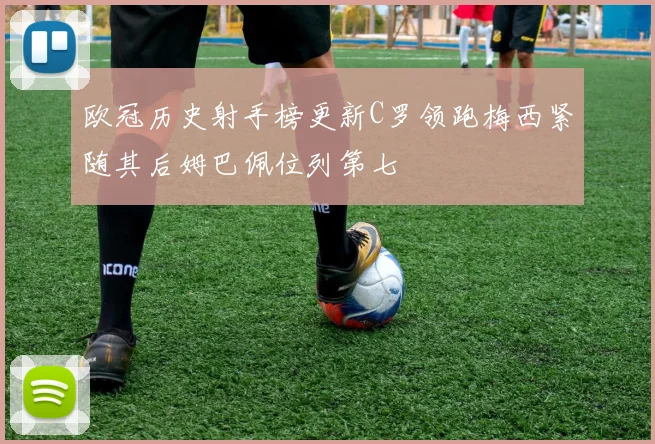 欧冠历史射手榜更新C罗领跑梅西紧随其后姆巴佩位列第七